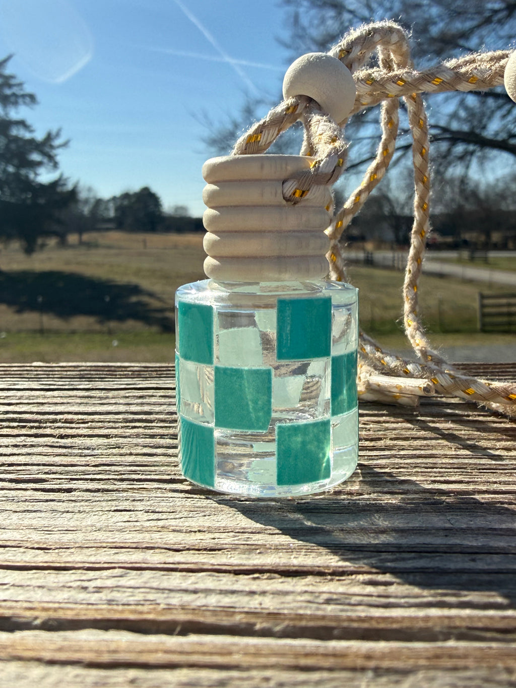 Diffuser Wrap: Teal Checkered