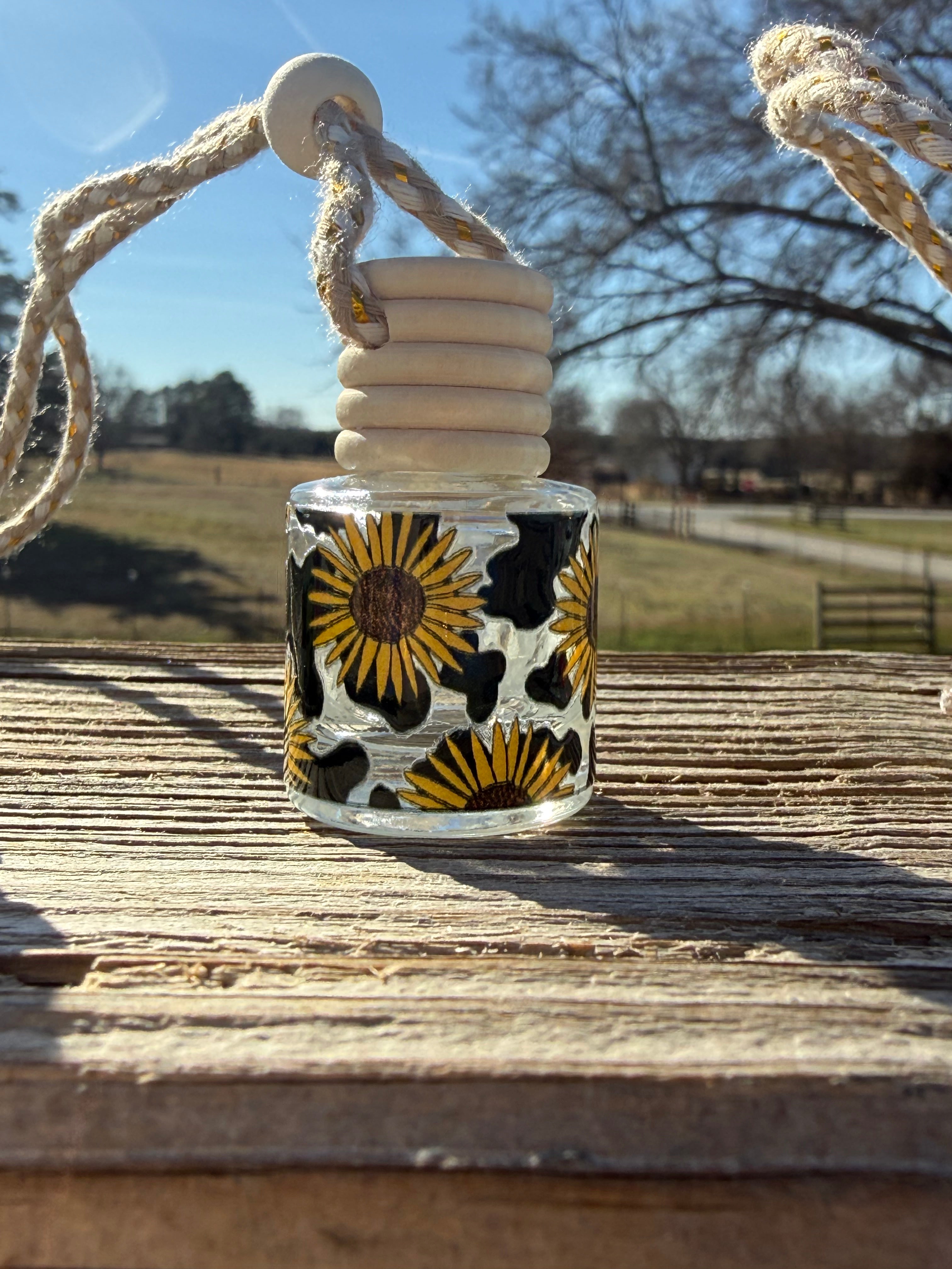 Diffuser Wrap: Sunflower Cow Print