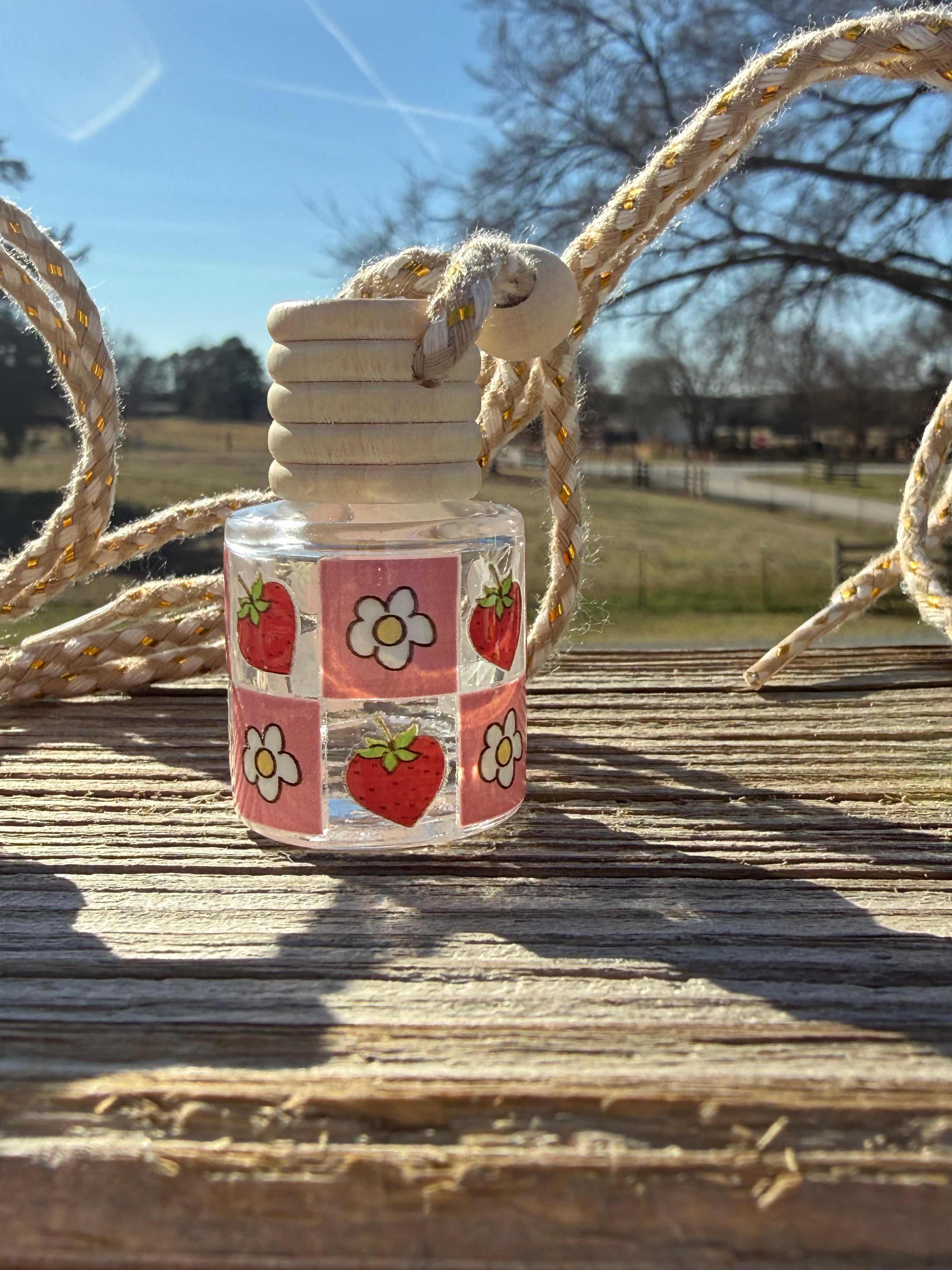 Diffuser Wrap: Strawberry Checkered