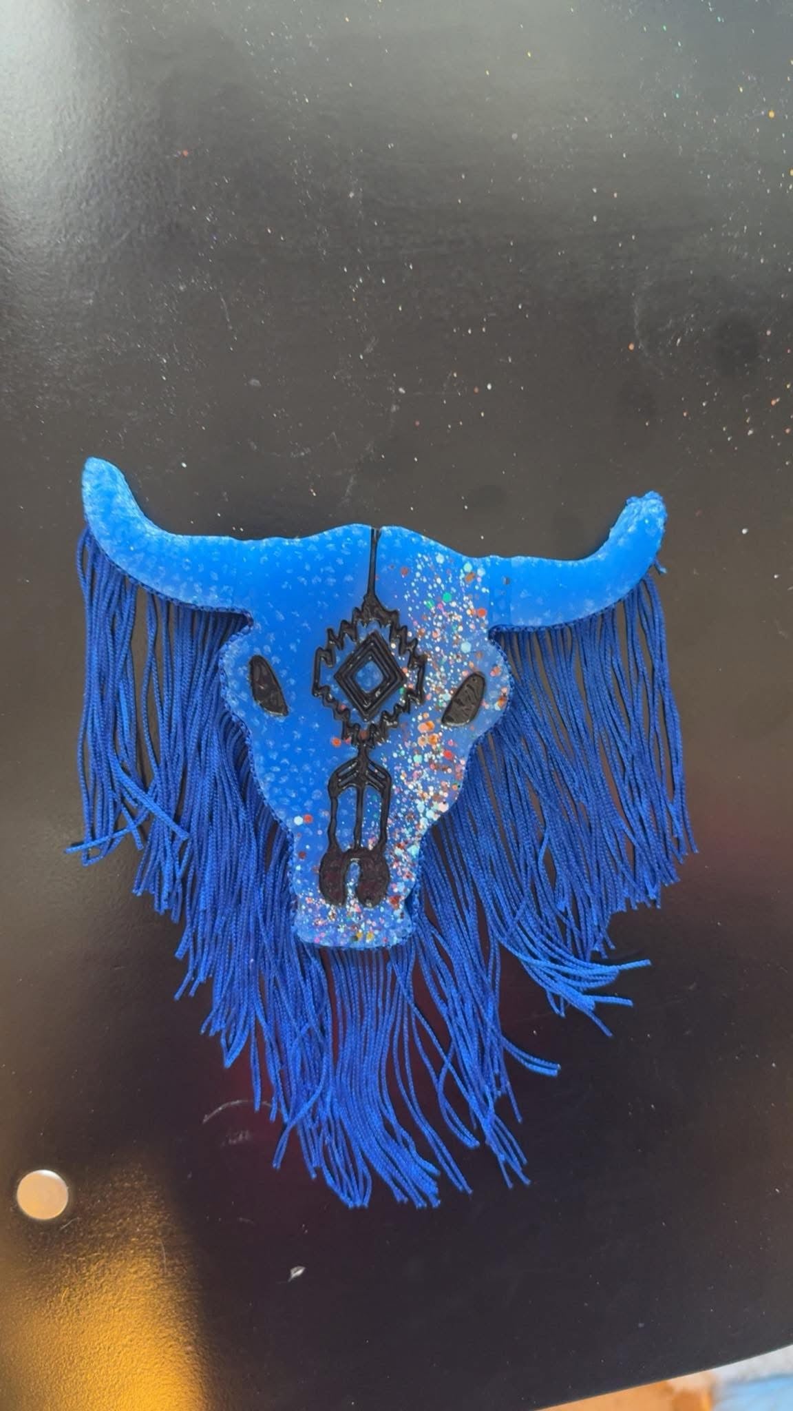 CUSTOM: Aztec Bull Skull