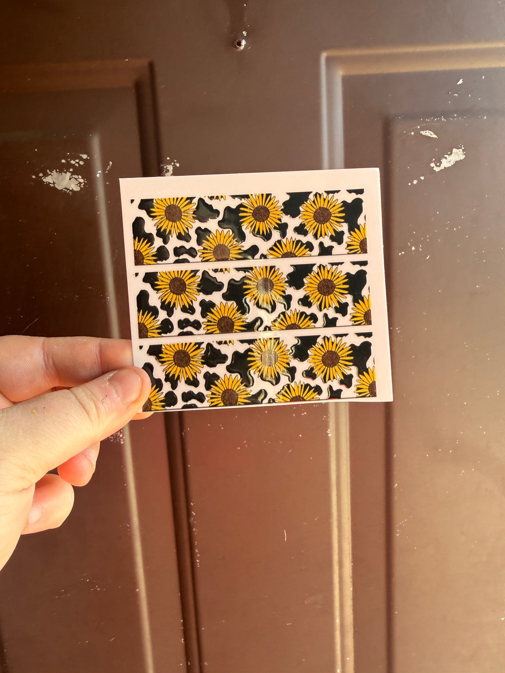Diffuser Wrap: Sunflower Cow Print