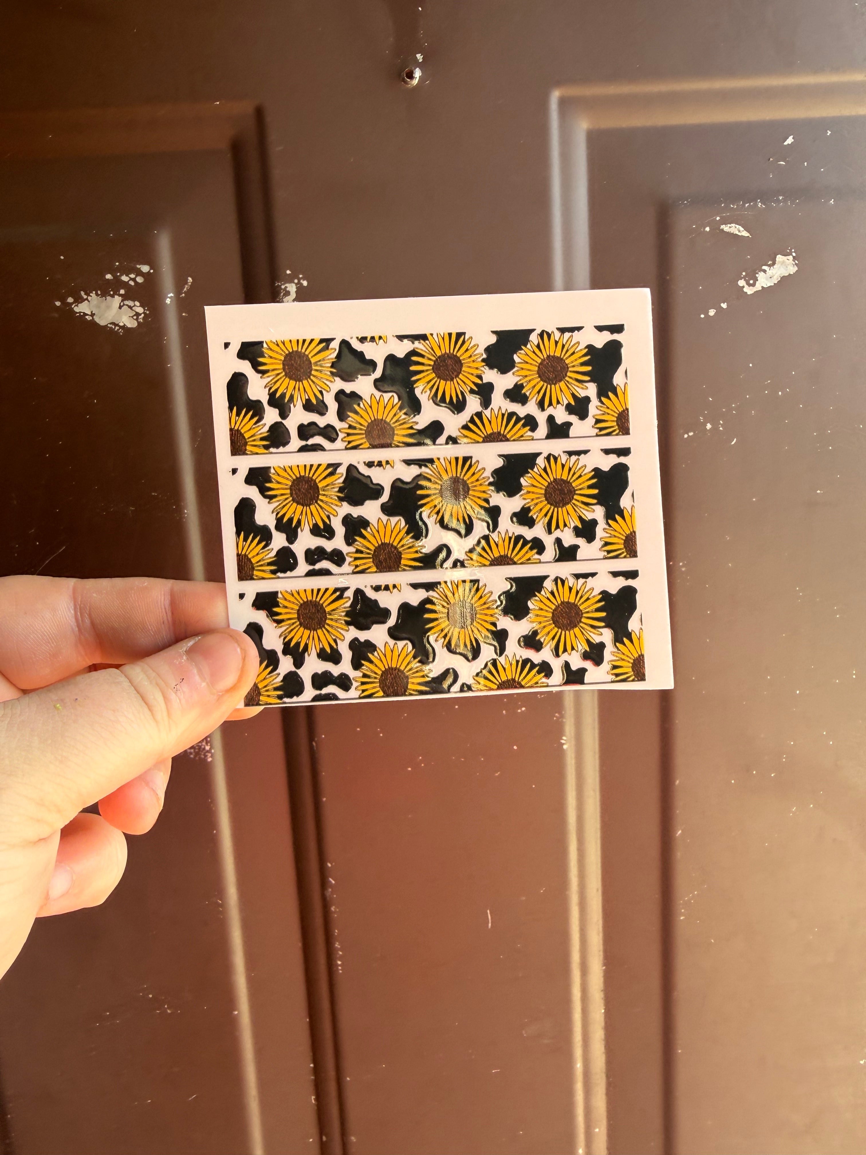 Diffuser Wrap: Sunflower Cow Print
