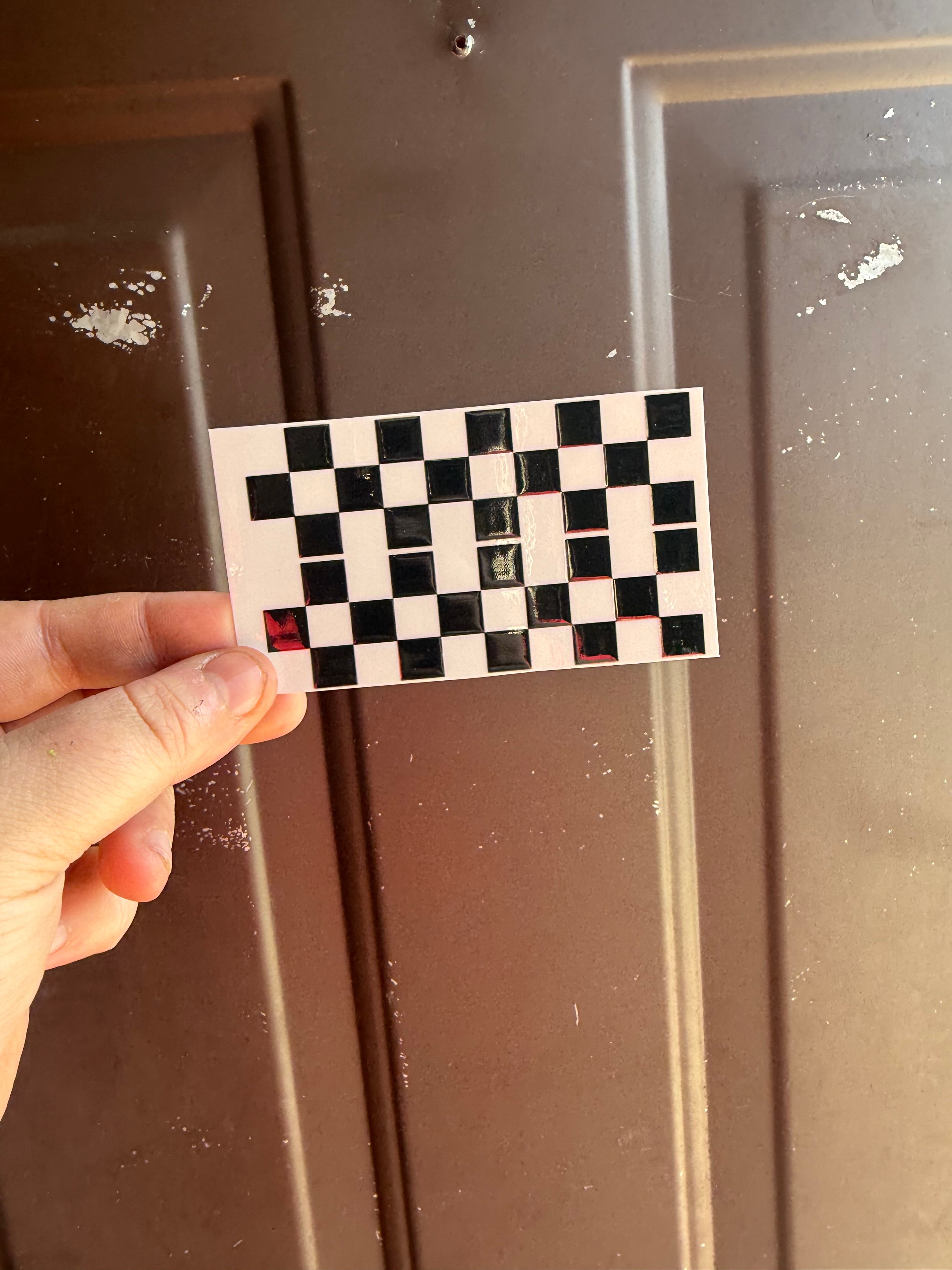 Diffuser Wrap: Black Checkered