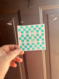 Diffuser Wrap: Teal Checkered