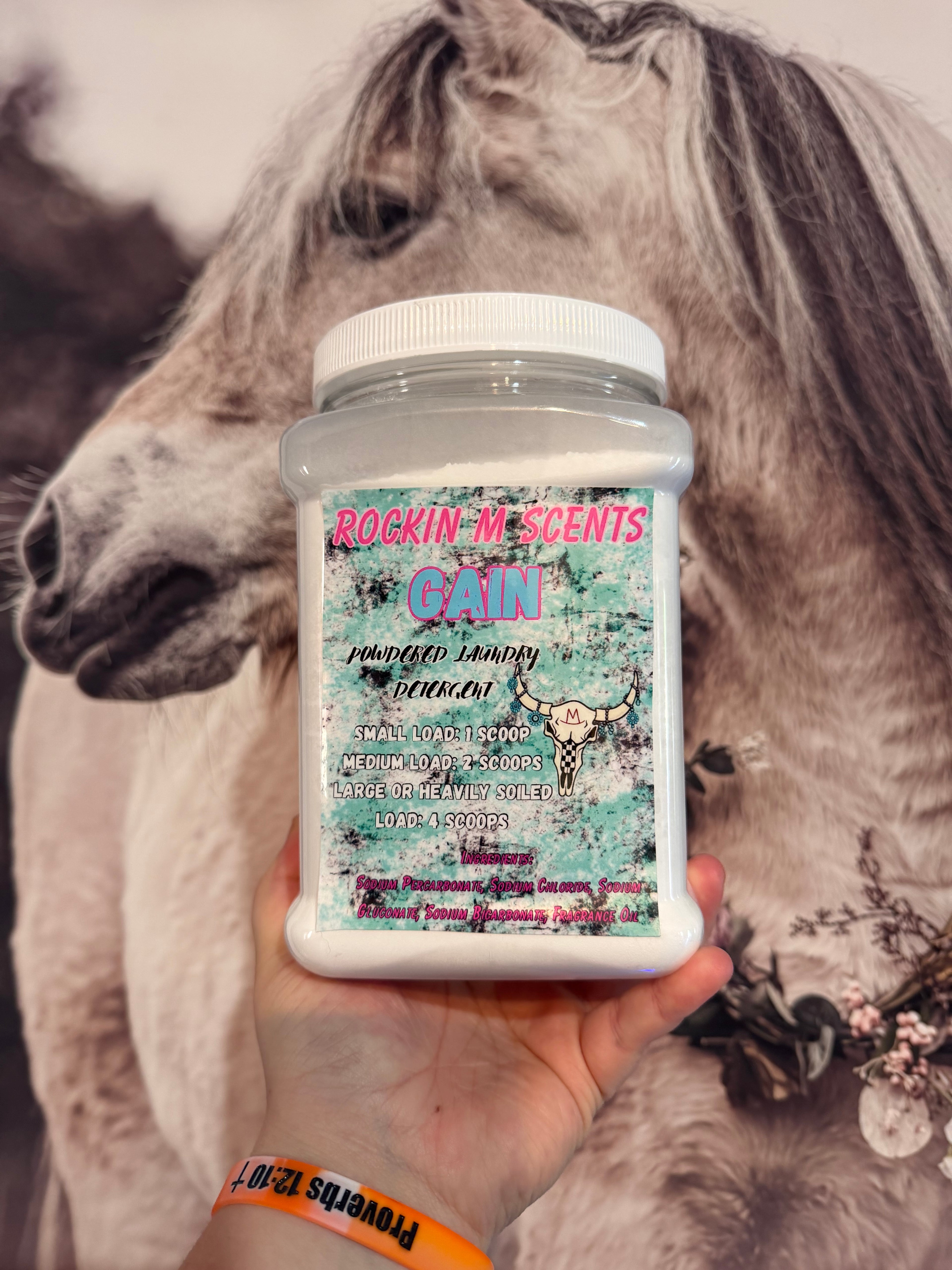 RTS- Powdered Laundry Detergent: Gain