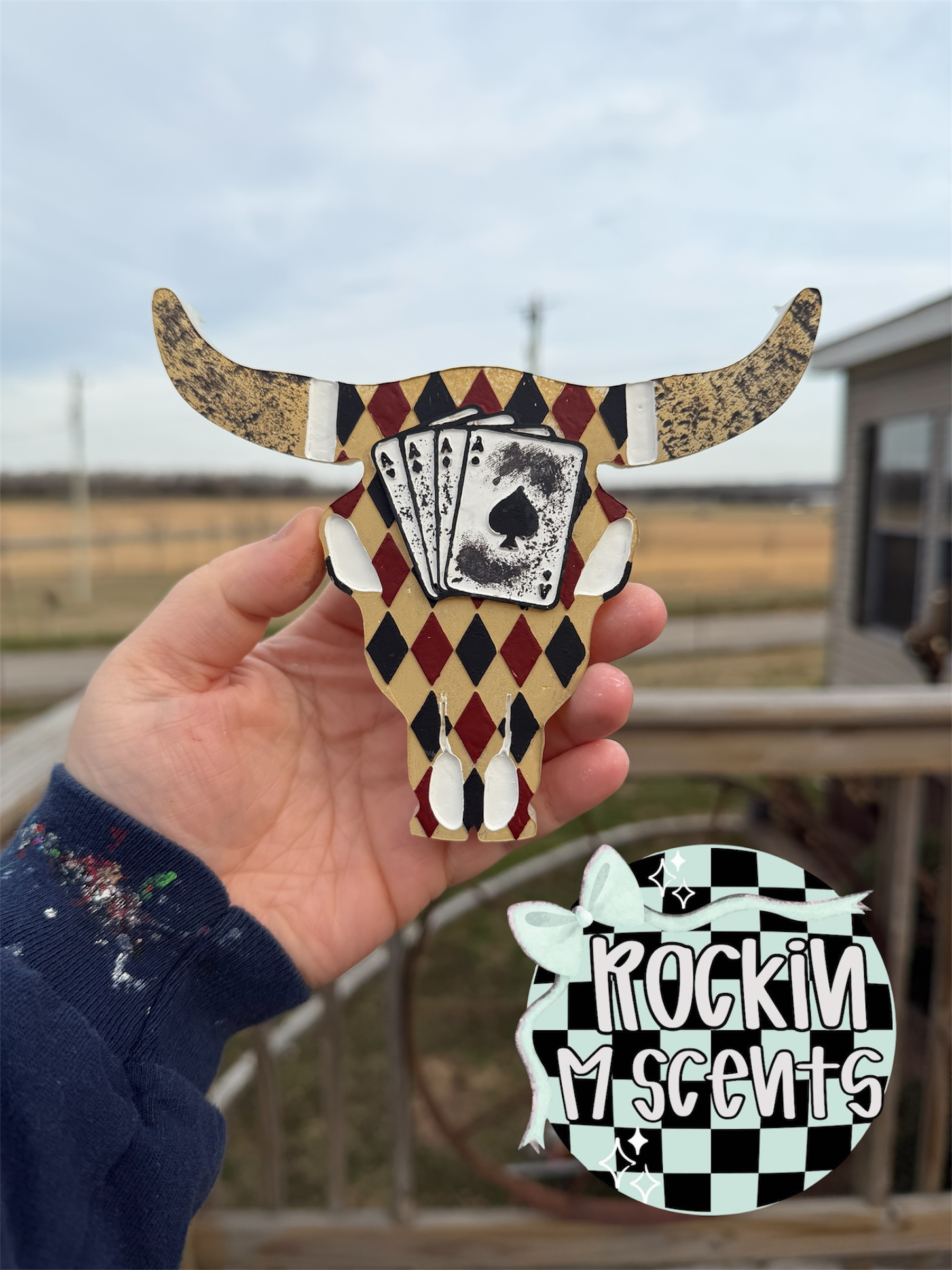 CUSTOM: Casino Bull Skull